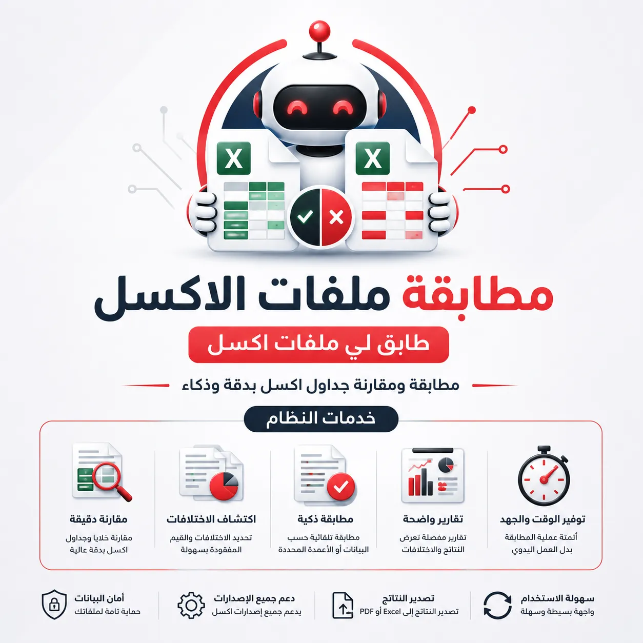 مقارنة بين ملفين اكسل